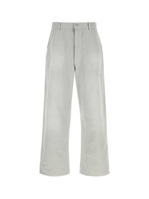 Maison Margiela Maison Margiela Men Light Grey Cotton Pant