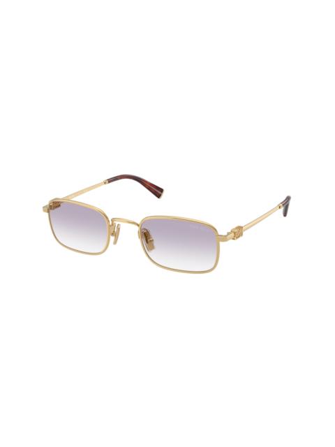 Miu Miu Miu Miu Grey Gradient Rectangular Ladies Sunglasses MU A53S 5AK04O 52
