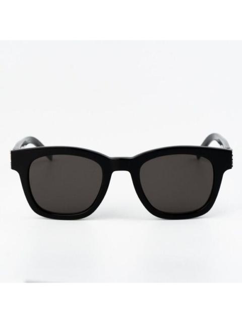 SAINT LAURENT NEW Saint Laurent SLM124 001 Black Grey Square Women Sunglasses
