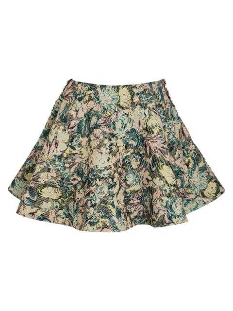 GANNI Ganni Tapestry Patterned-jacquard Woven Mini Circle Skirt
