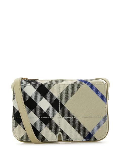 Burberry Embroidered canvas Snip crossbody bag