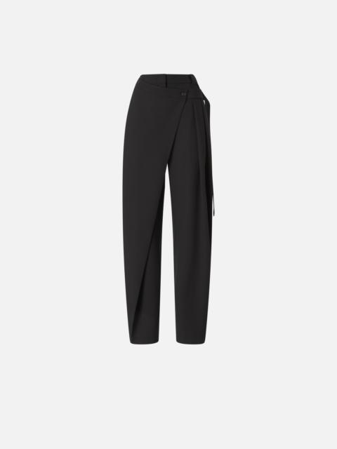 PINKO WIDE-LEG WRAP TROUSERS