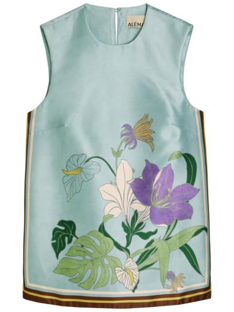 ALÉMAIS Alemais Alfie Printed Satin-twill top