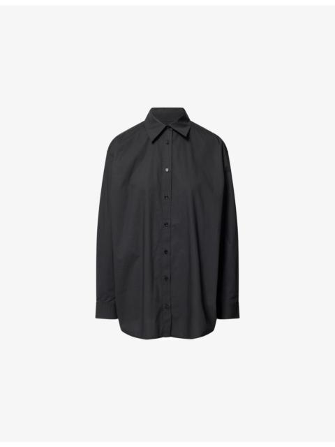 TOTEME Tumbled Relaxed-Fit Cotton-Poplin Shirt