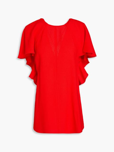 Victoria Beckham Ruffled crepe top