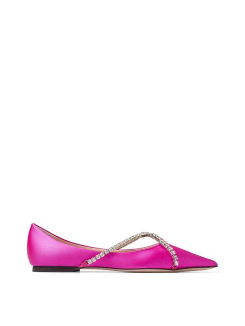 JIMMY CHOO Jimmy Choo Womens Genevi Ballerina Flats, Brand Size 35 ( US Size 5 )