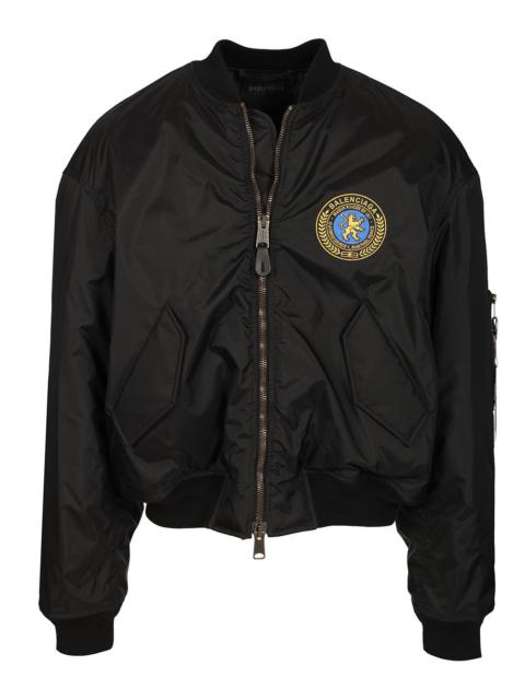 BALENCIAGA Large Fit Bomber In Nylon Jackets Black