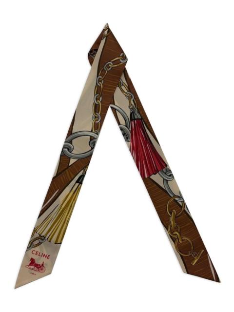 CELINE Celine Women Printed Silk Lavalliere