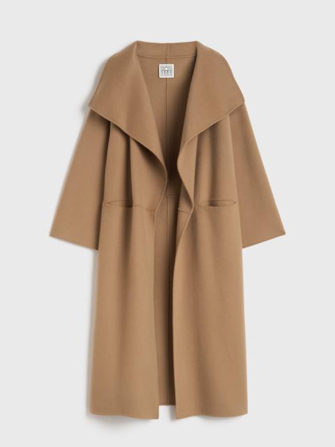 TOTEME Signature wool cashmere coat camel