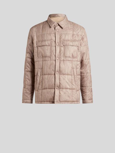 Etro QUILTED OVERSHIRT IN GROSGRAIN
