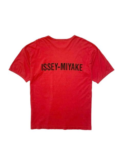 ISSEY MIYAKE SS '91 Vtg IS Men Spell Out Logo Solid Tee