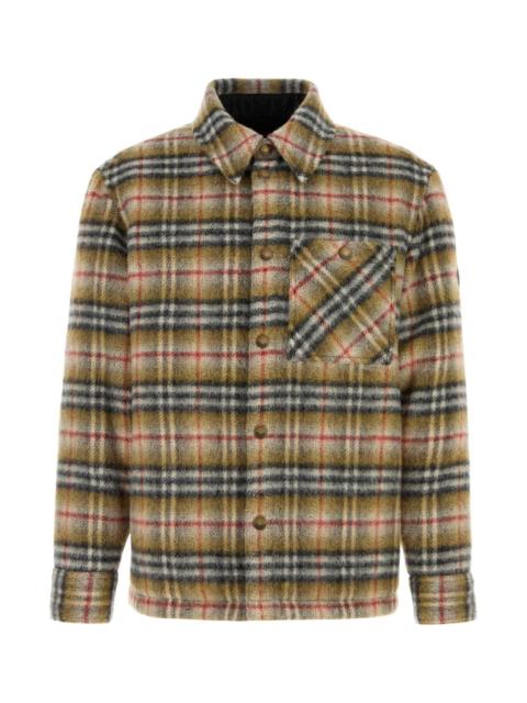 Burberry Burberry Men Embroidered Wool Jacket
