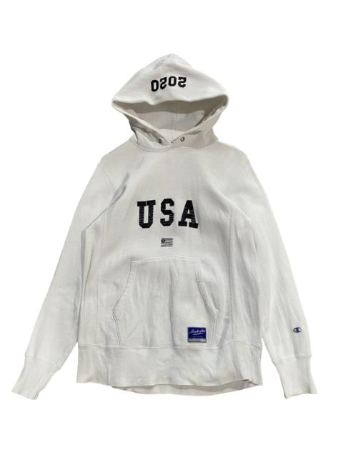 Champion Champion Flag Usa Reverse Weave Warmup Sweatshirt Hoodie