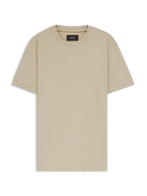 BOSS REGULAR-FIT T-SHIRT IN STRUCTURED COTTON