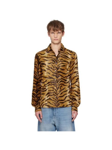 Martine Rose Tan Slim Fit Shirt