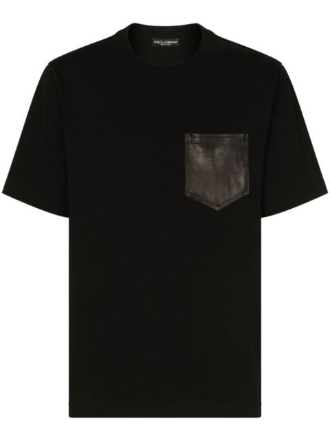 Dolce & Gabbana logo-stamp cotton T-shirt