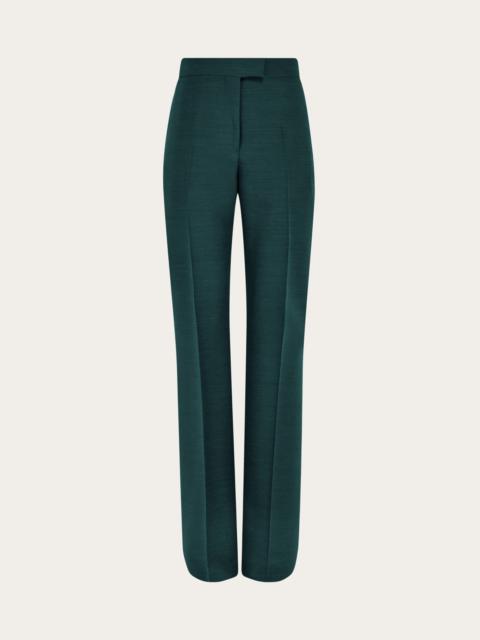 Wool faille trouser