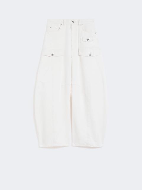 Sportmax Bull denim cargo trousers - BEIGE
