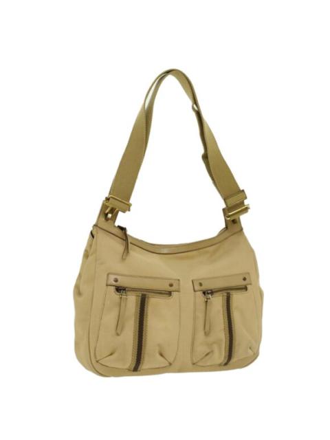 GUCCI Sherry Line Shoulder Bag Canvas Beige Brown 90762