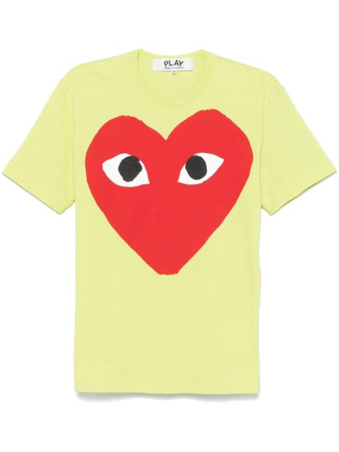 Comme des Garçons PLAY Neon Big Heart Short Sleeve Tee Unisex