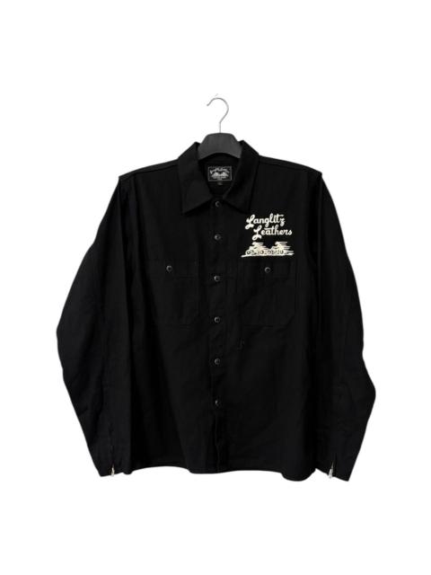 Other Designers Vintage - LANGLITZ LEATHER SHIRT BUTTON DOWN