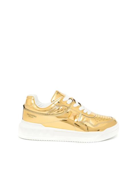 Valentino Valentino Ladies Gold Tone Sneakers