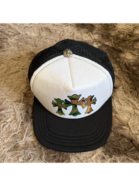 Chrome Hearts Chrome Hearts Triple Cross Trucker Hat 'Black White'