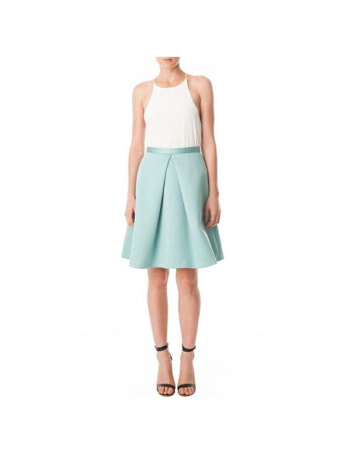 Other Designers Tibi Pleated Skirt Calming Mint Green Katia Pleated Neoprene Skirt SZ 6 NWT
