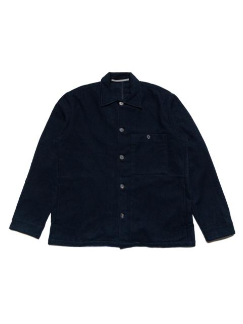 NORSE PROJECTS Folke Wool Overshirt Dark Navy