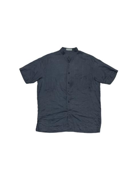 Other Designers Issey Miyake Men Mandarin Collar Linen Button ups Shirt