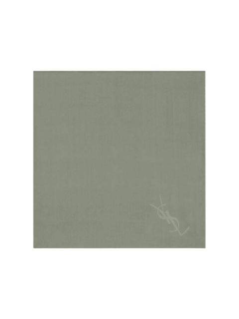 SAINT LAURENT Saint Laurent Womens Cassandra Square Scarf Silk