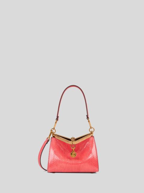Etro SMALL VELA BAG IN FINE ELAPHE SNAKESKIN