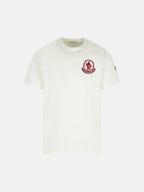 Moncler WHITE COTTON T-SHIRT