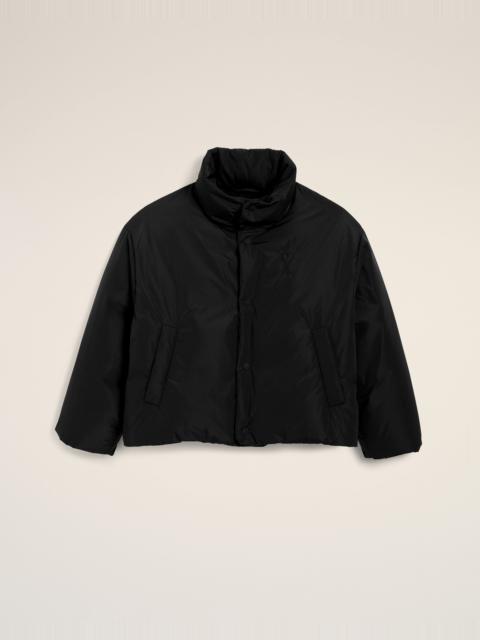 AMI Paris BLACK TAFFETAS AMI DE COEUR DOWN JACKET