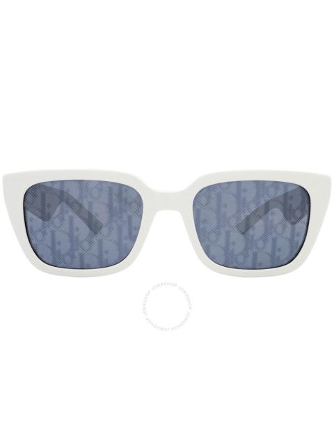 Dior Blue Logo Square Men's Sunglasses DIOR B27 S2I 50B8 55