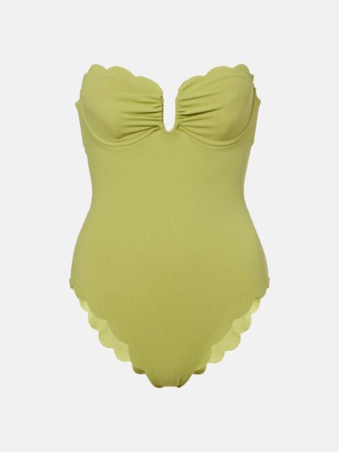 MARYSIA Lisbon scalloped swimsuit