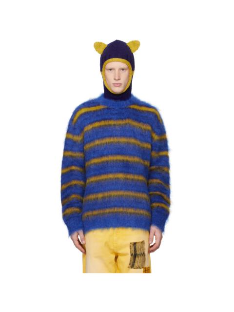 Marni Blue & Yellow Striped Sweater