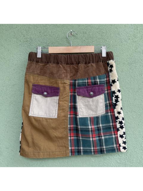 Other Designers Japanese Brand - Vintage Cutie Blonde Patchwork Multipocket Couduroi Skirt