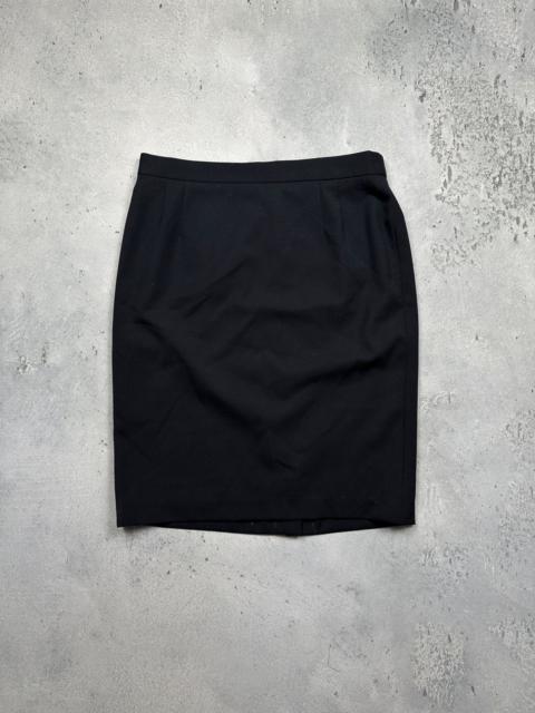Other Designers Escada × Vintage - Vintage Escada Virgin Wool Pencil Midi Skirt Black Archive
