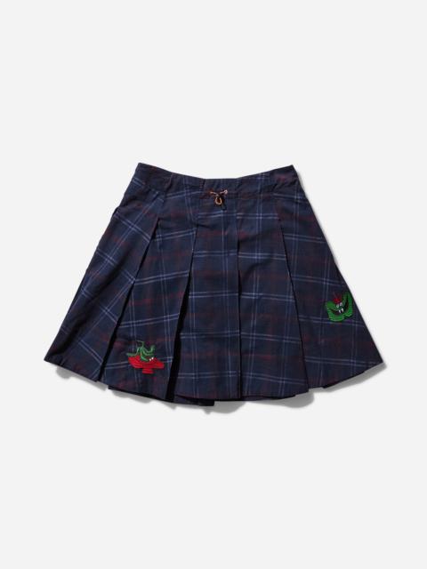 BRAIN DEAD Women's Mesa Pleated Skirt Blue