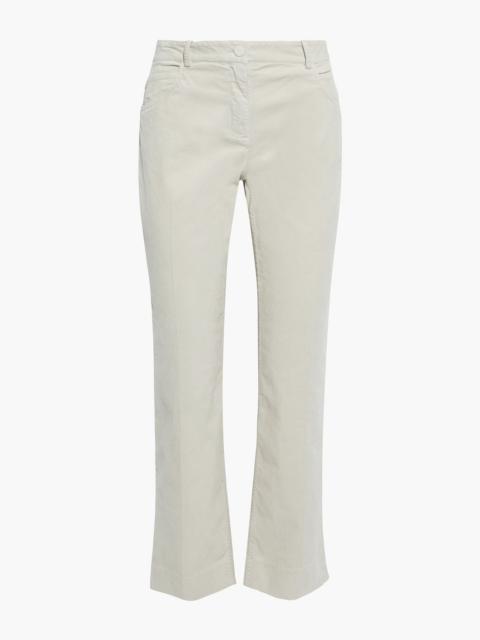 Theory Cropped cotton-blend corduroy straight-leg pants