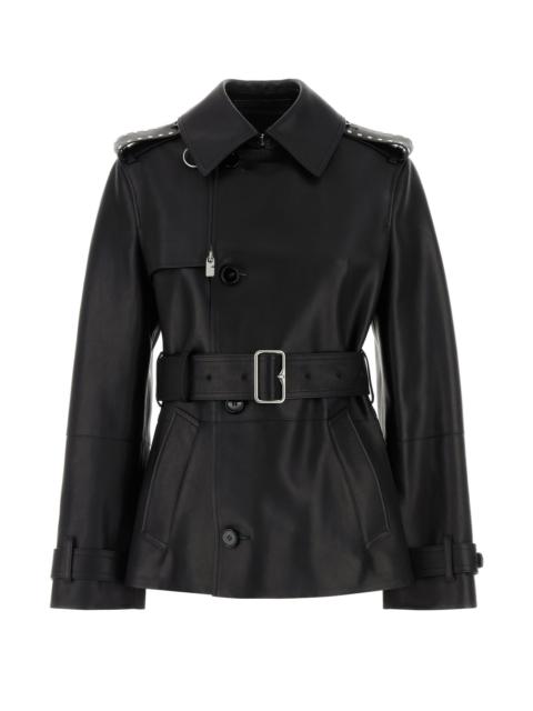 Burberry Black leather jacket