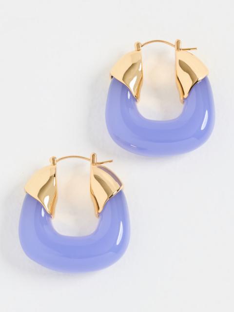 LIZZIE FORTUNATO Organic Hoops In Periwinkle