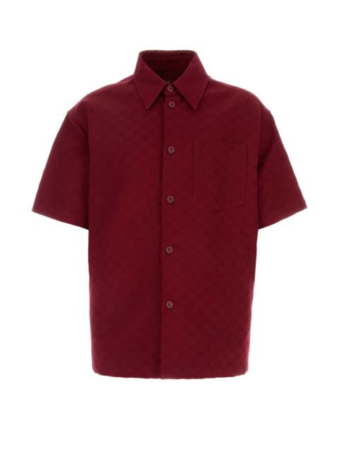 GUCCI Gucci Men Tiziano Red Cotton Shirt