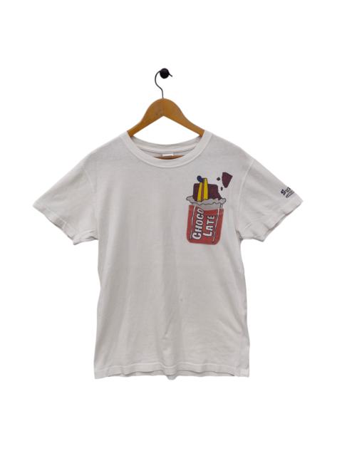 Other Designers Japanese Brand - Vintage Surf Day's Chocolate, Cute Cartoon Pocket Japanese T
