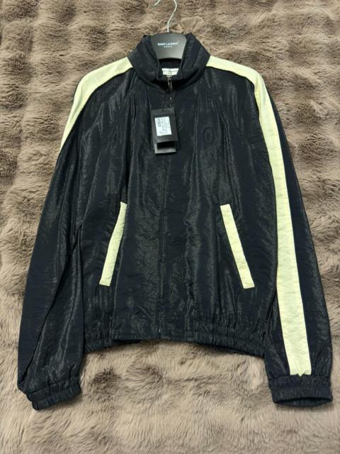 SAINT LAURENT Saint Laurent (YSL) Brand-New Runway-Edition Heavily Embellished Varsity Jacket