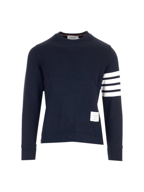 Thom Browne Classic Sweatshirt In Classic Loopback W/ Engineered 4 Bar
