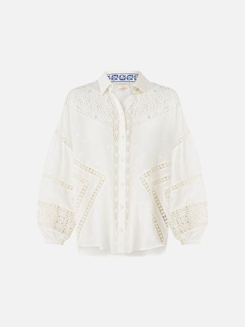 CAMILLA BALLOON SLEEVE SHIRT BLOUSE