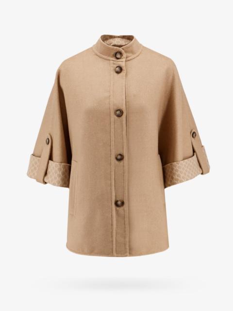 Max Mara Max Mara Women Virgin Wool And Cashmere Cape Wih Pockets On The Front