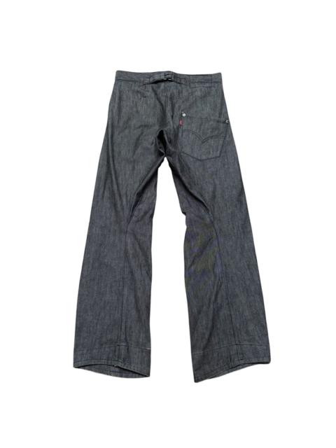Levi's Vintage Levis Engineered Black Denim Jeans Twisted cut